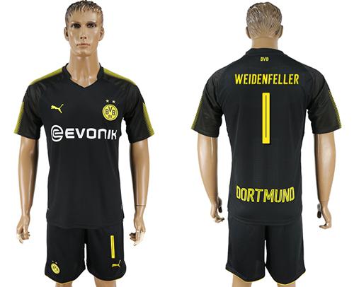 Dortmund #1 Weidenfeller Away Soccer Club Jersey - Click Image to Close